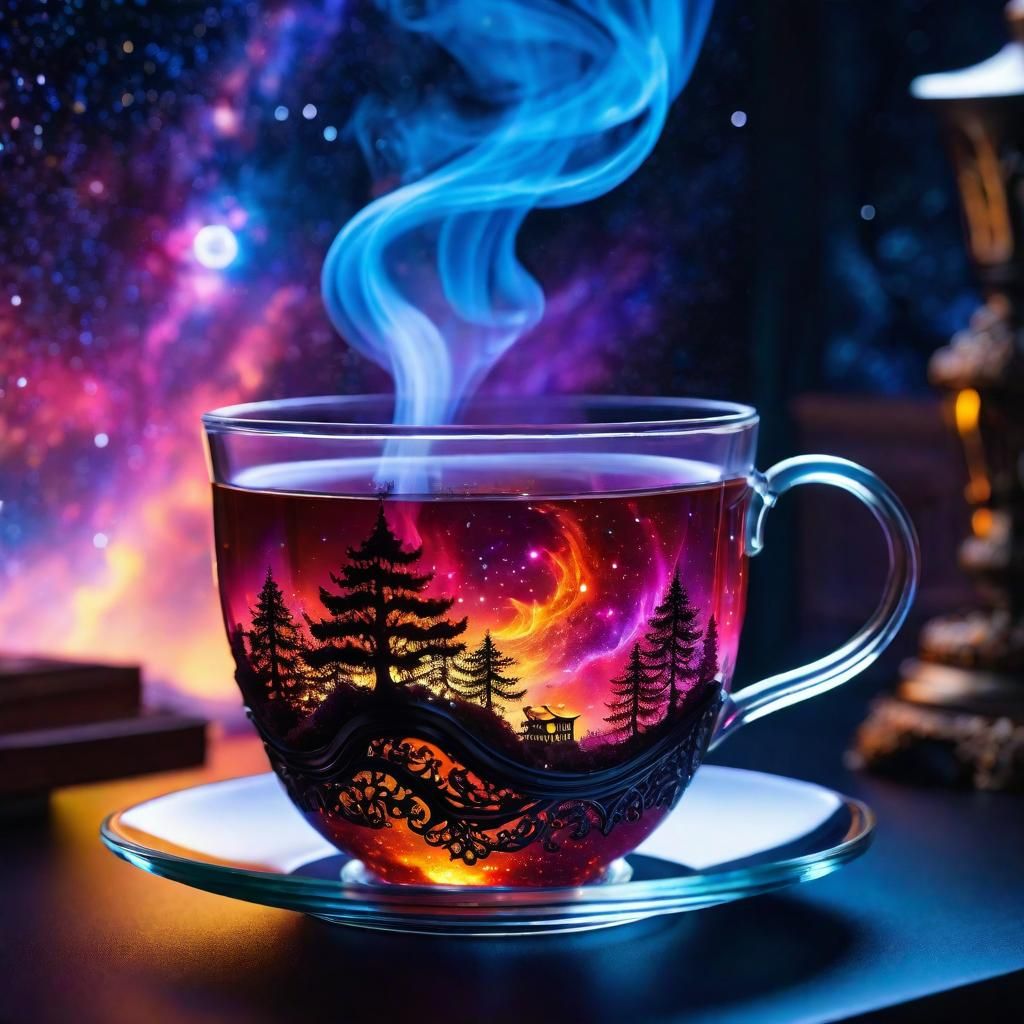 Cosmic Tea  by @Hirai