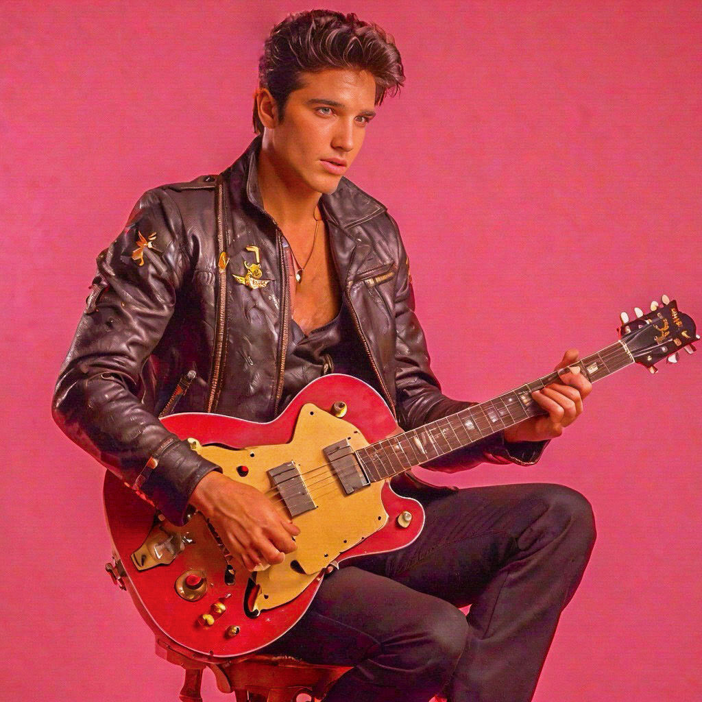 Portrait of a Young Elvis Presley