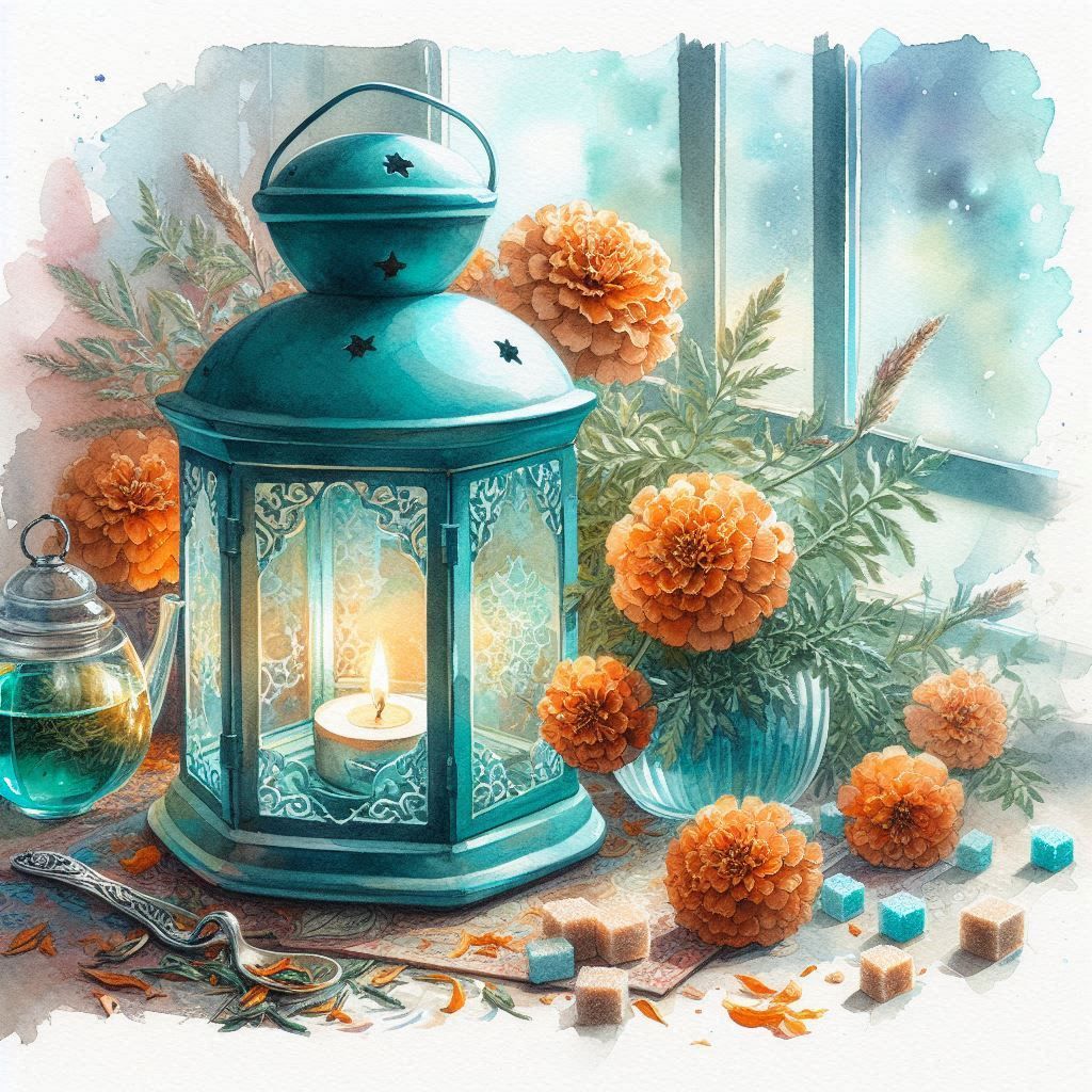 Turquoise lantern