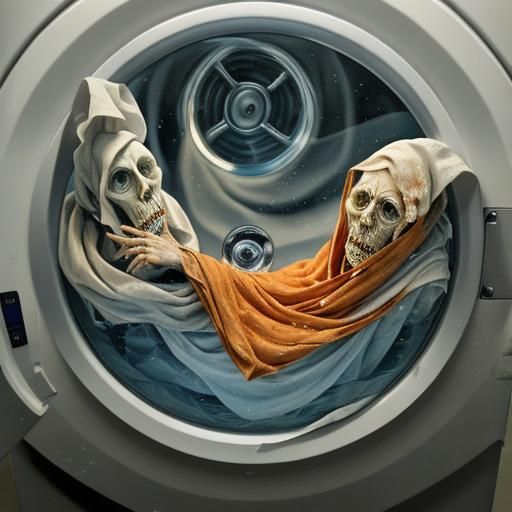 spirits in a washing machine on the spin-cycle add a few gho...
