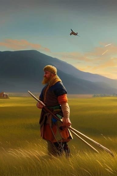 Pre-Germanic Nordic Bronze Age Farmer at Work