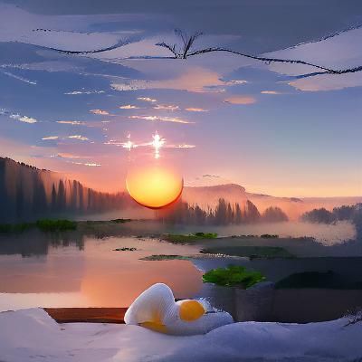 peaceful sunrise