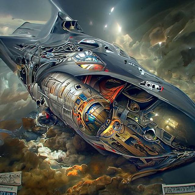 Epic spaceship digital painting by Stanislav Plutenko. Hyperdetailed ...