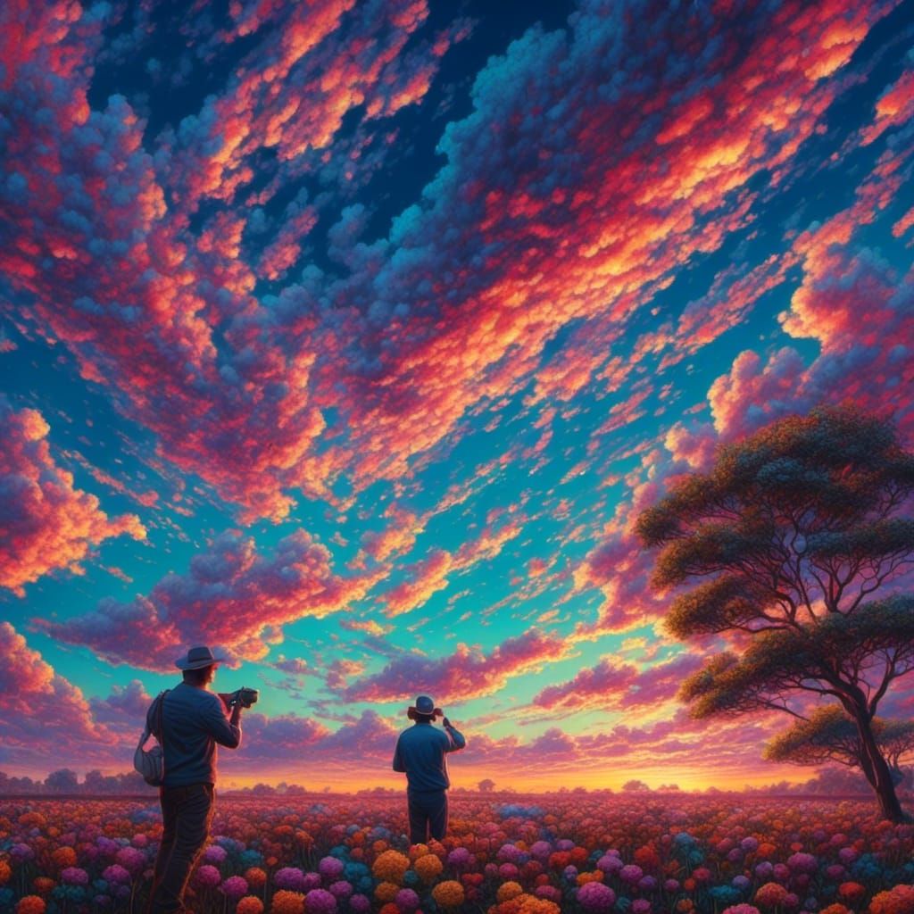 Painting the sky