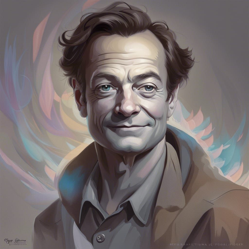 Richard Feynman . - AI Generated Artwork - NightCafe Creator