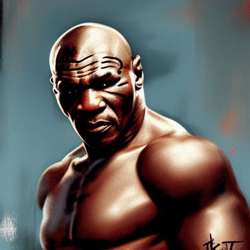 Iron Mike Tyson - AI Generated Artwork - NightCafe Creator