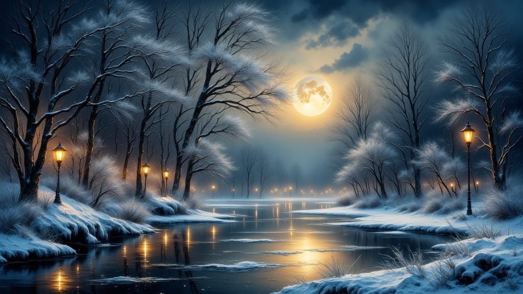 Winter River  by @Slappy