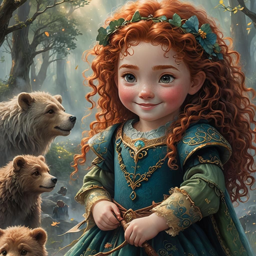 Young Merida - AI Generated Artwork - NightCafe Creator