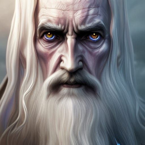 Saruman The White a masterpiece, 8k resolution, dark fantasy concept ...