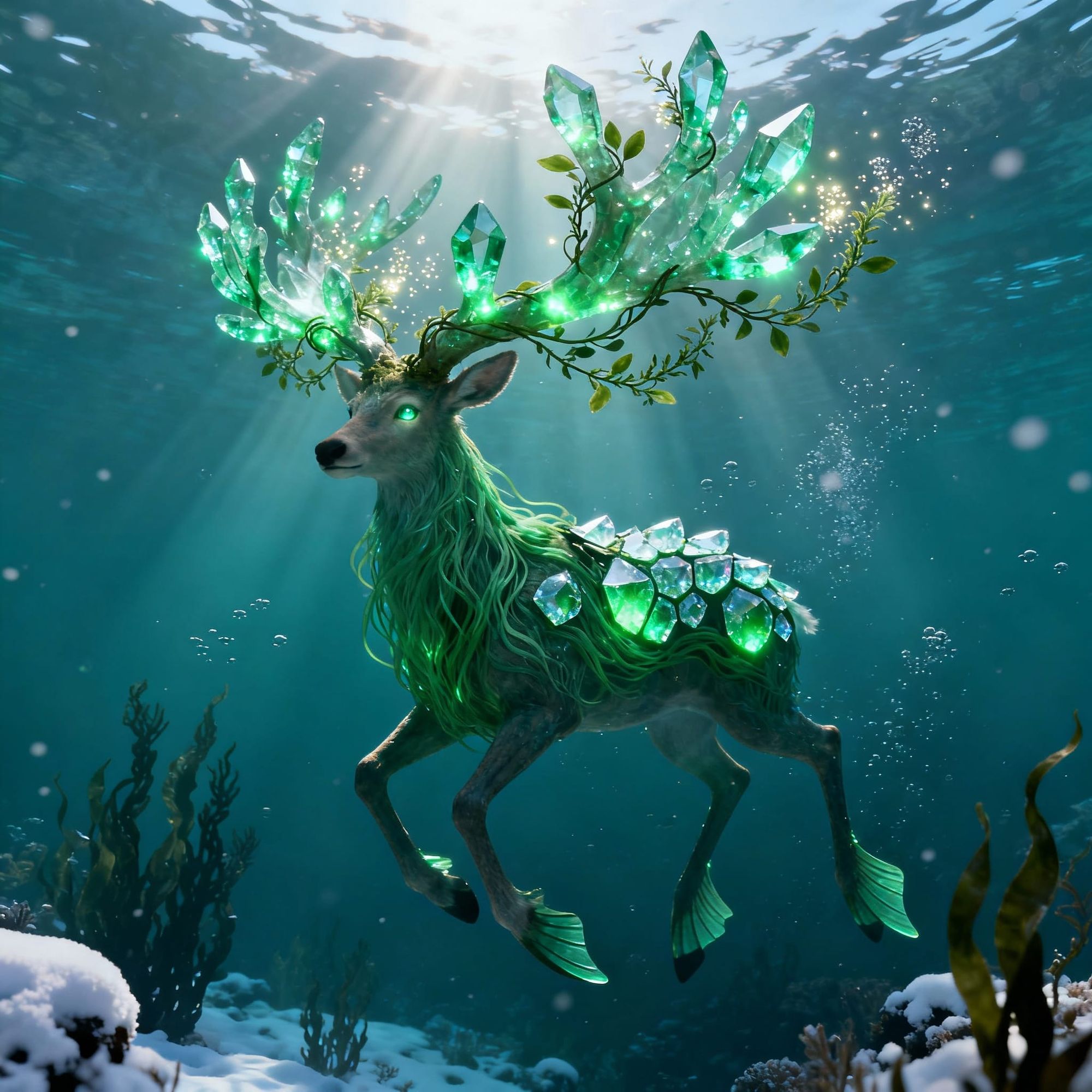 The Emerald Elkweed.... Elk - Elodea (aquatic plant) - Emerald