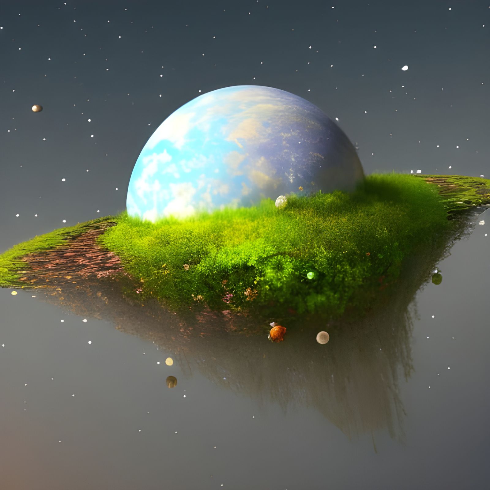 Earth Growing - Ai Generated Artwork - Nightcafe Creator