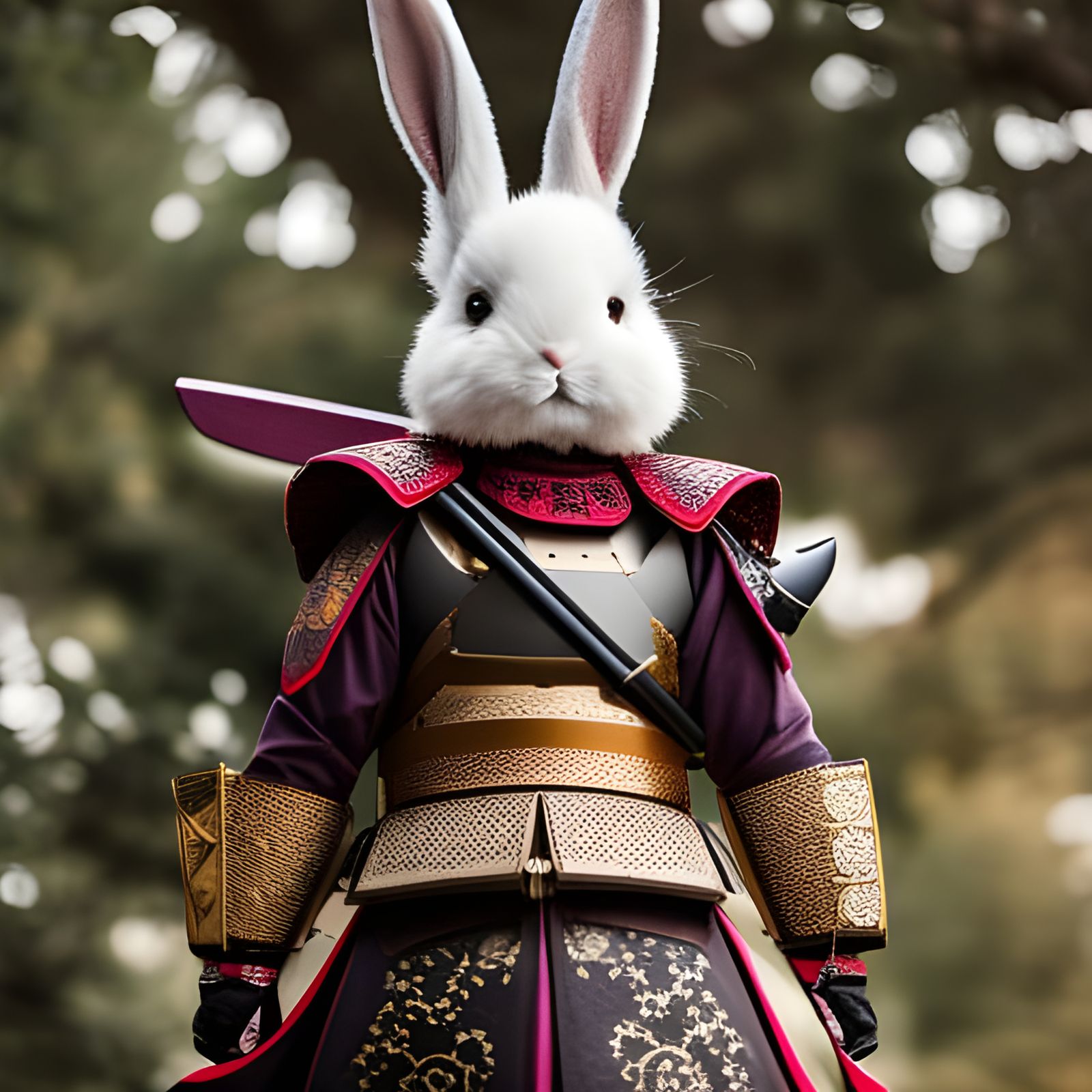 samurai commander rabbit - AI Generated Artwork - NightCafe Creator