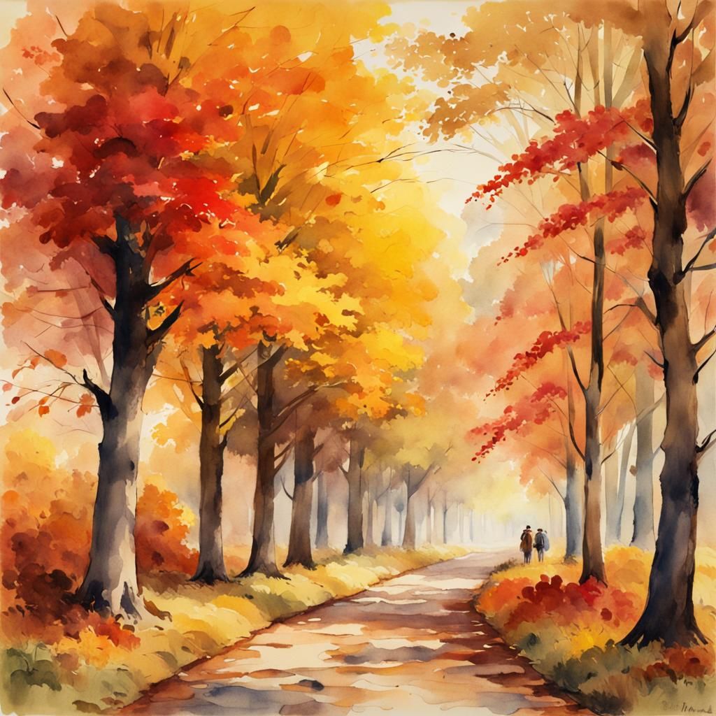 An autumn avenue  by @axelb