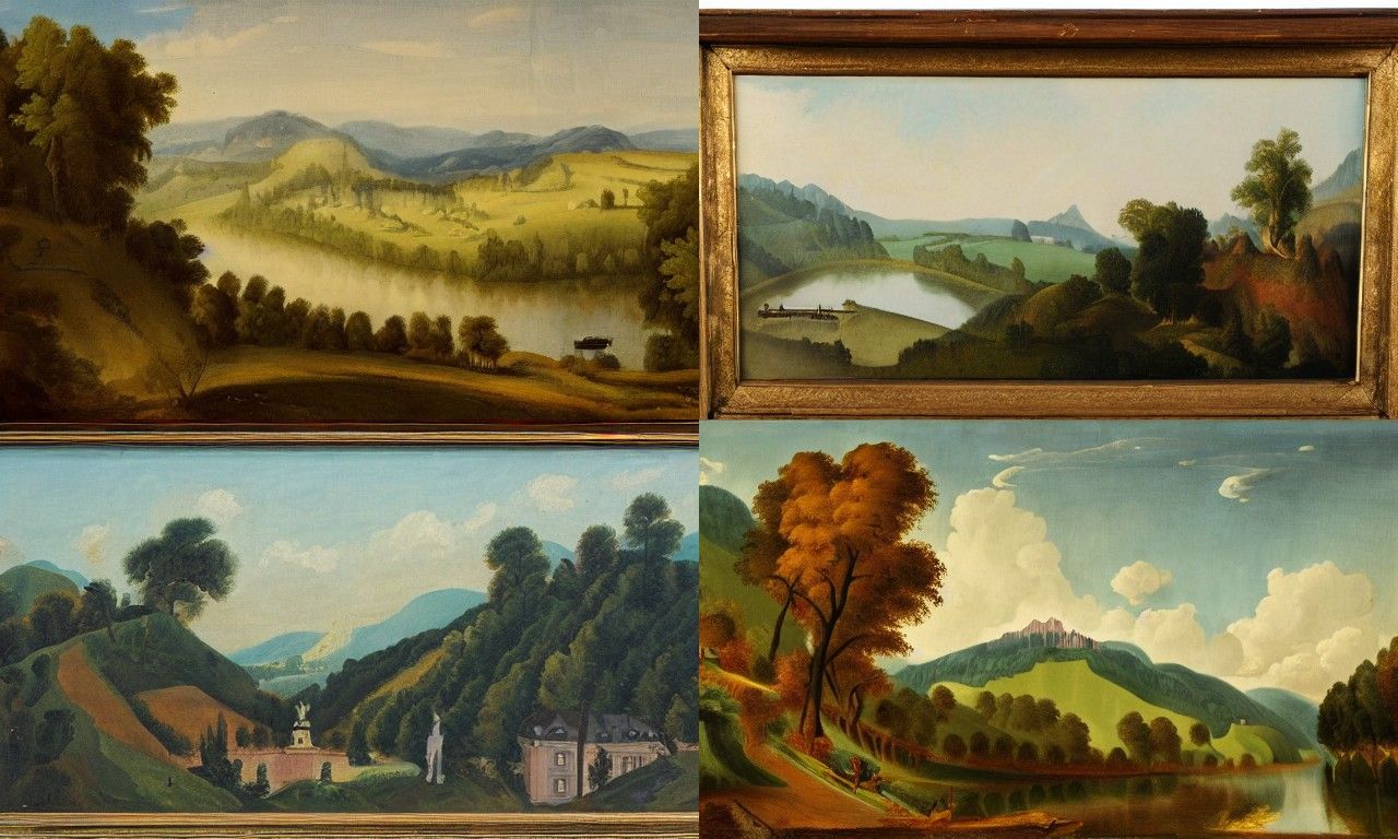 Landscape in the style of Viennese Actionism