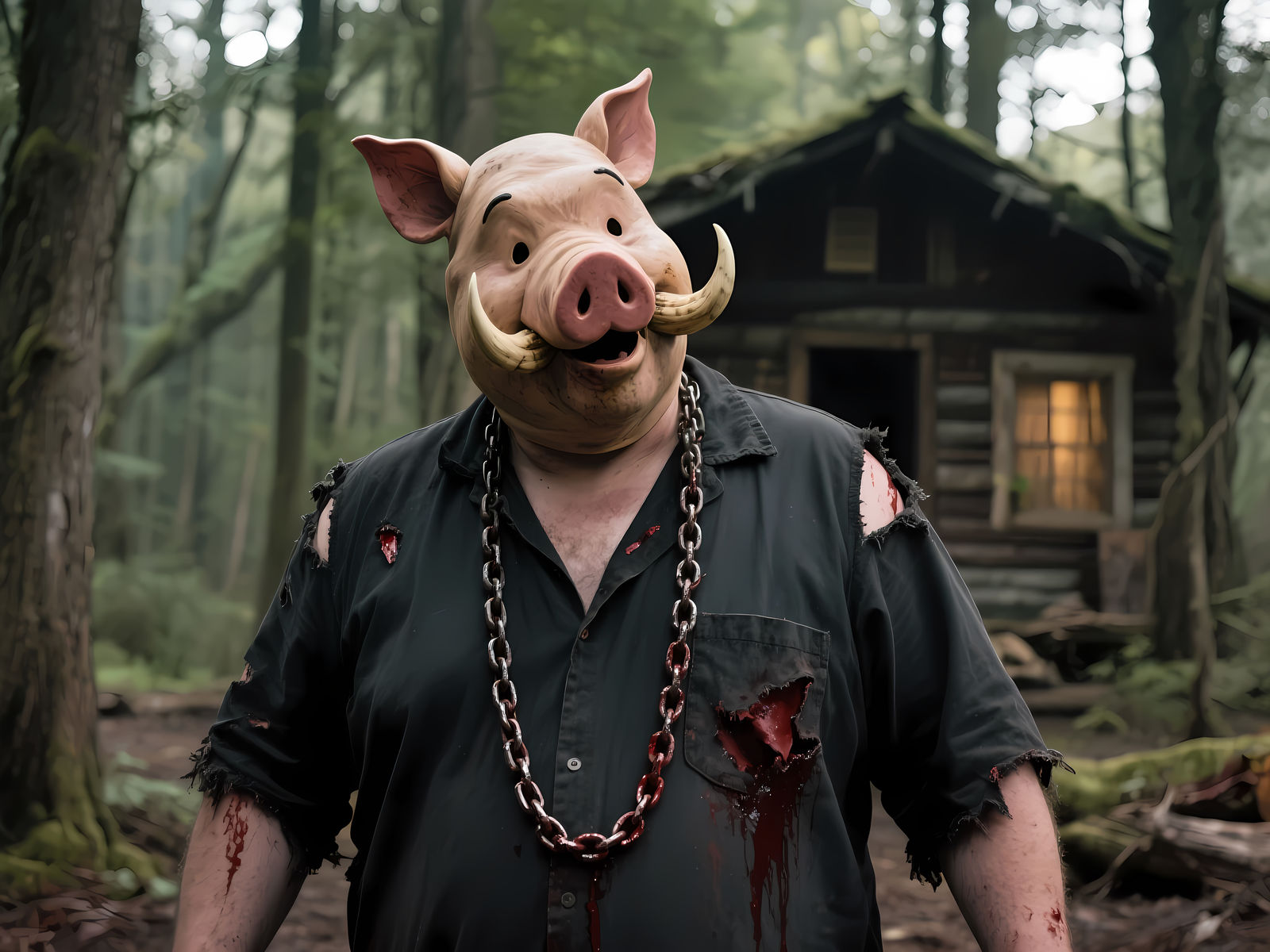 The Piglet in "Winnie-the-Poo: Blood and Honey"