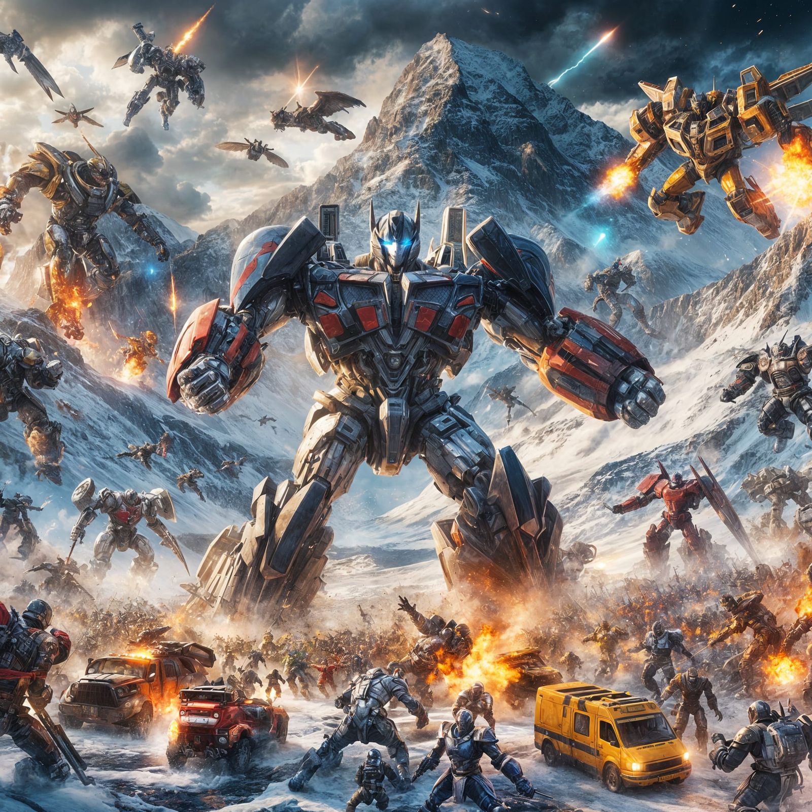 Epic Battle Transformers in "Cordillera Real" of Bolivia.  v2