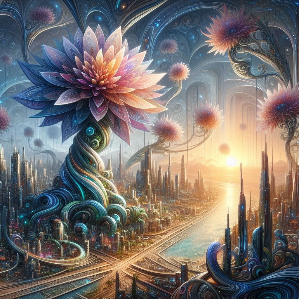 Alien flower world