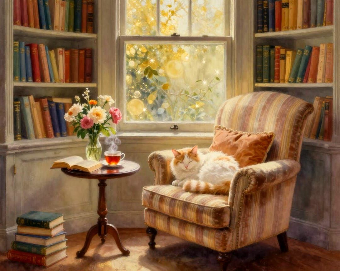 Cosy Reading Nook  by @Joanna7