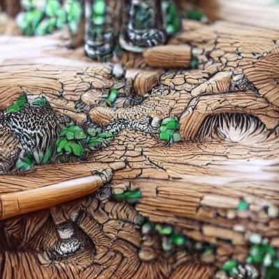 Amazing detailed art of a beautiful forrest