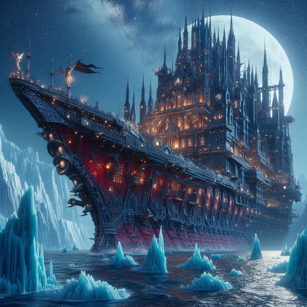 Colossal Steampunk Ocean Liner 3