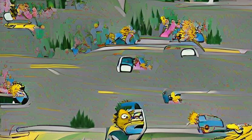 the simpsons: road rage