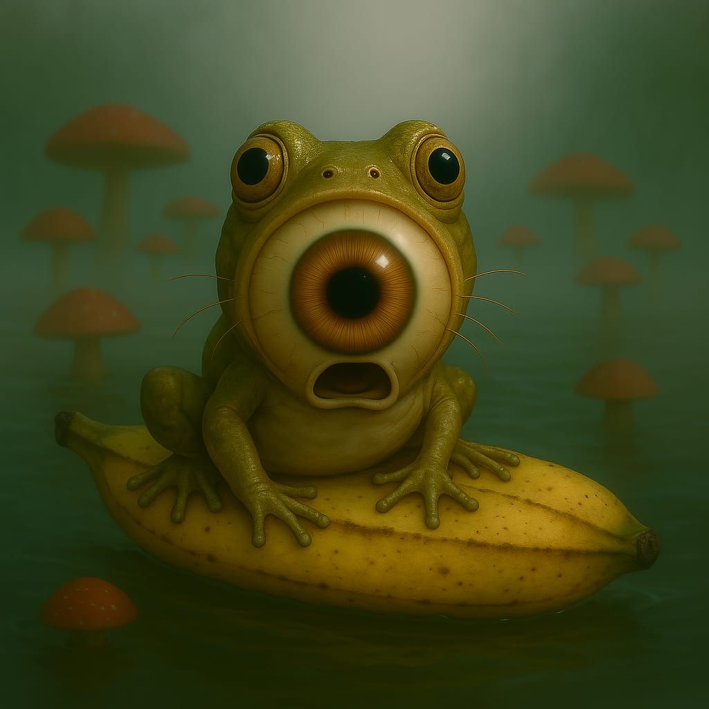 frog of the unexpected: who put me on the plantain, on toads...