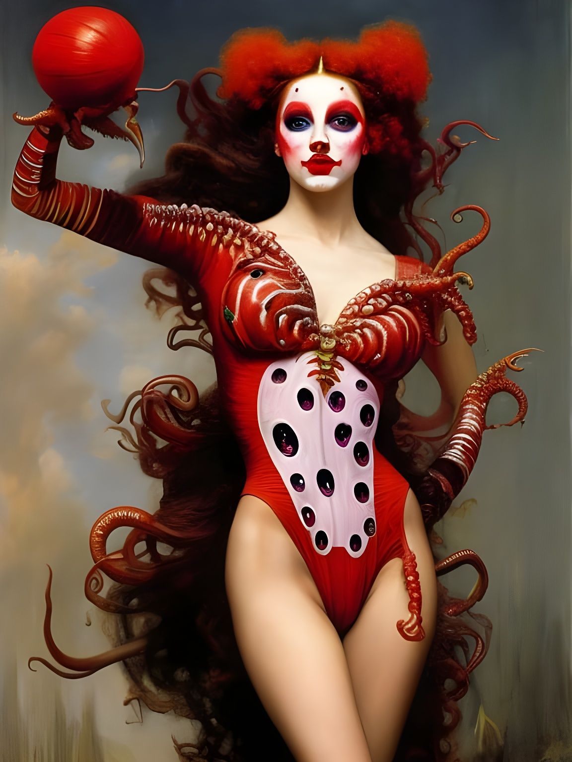 Tentacle Clown  by @Extremely Unique Username