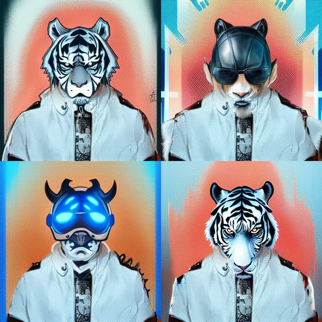 White Tiger Biker