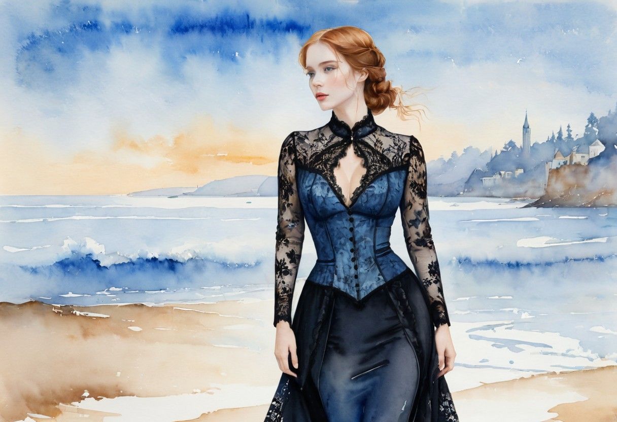 black victorian dress