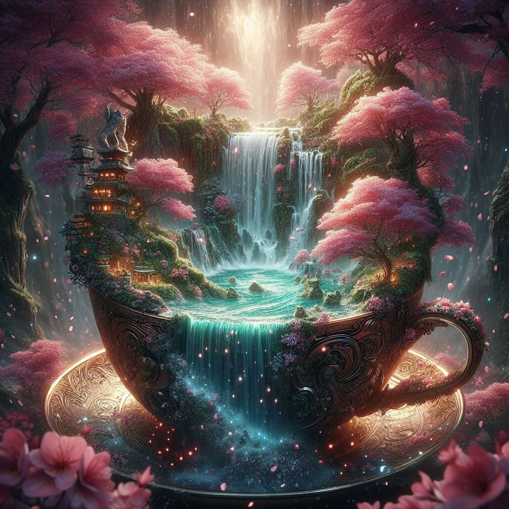 Waterfall Serenity in a Teacup