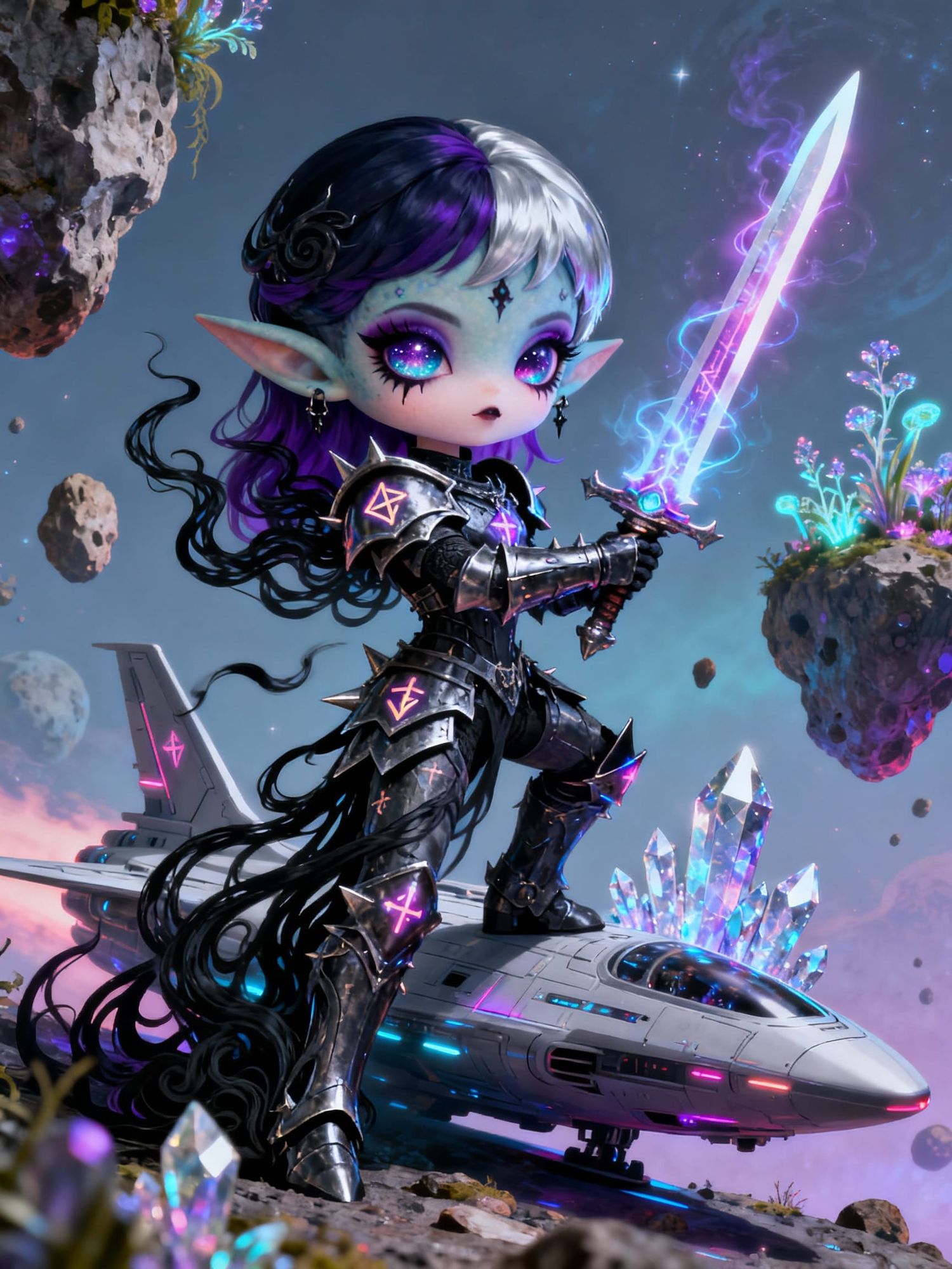 Medieval Goth, Space Knight, Alien Princess