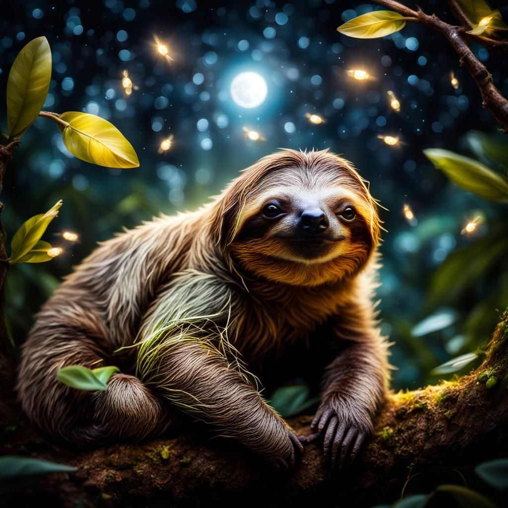 bAbY sLoTH hEAdS deep FriEd fOr hUmAN cONsUmpTiON : r/midjourney