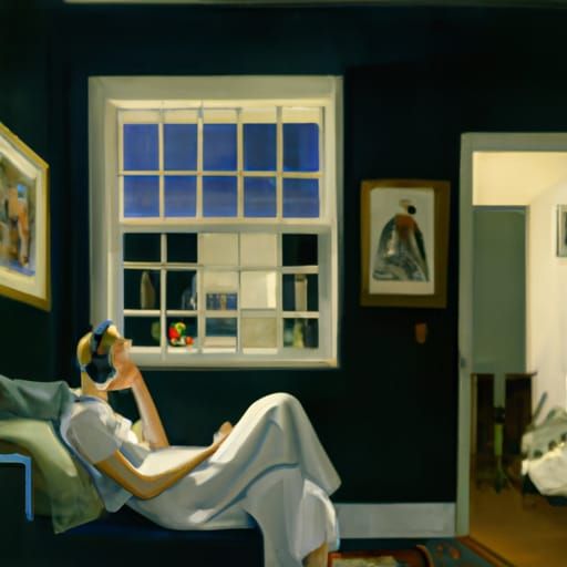 Listening to music, Edward Hopper