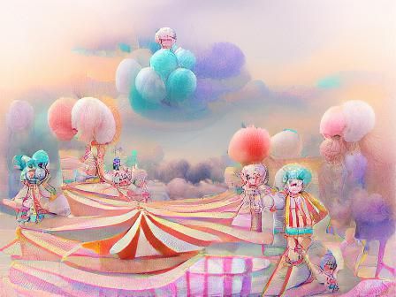 pastel circus