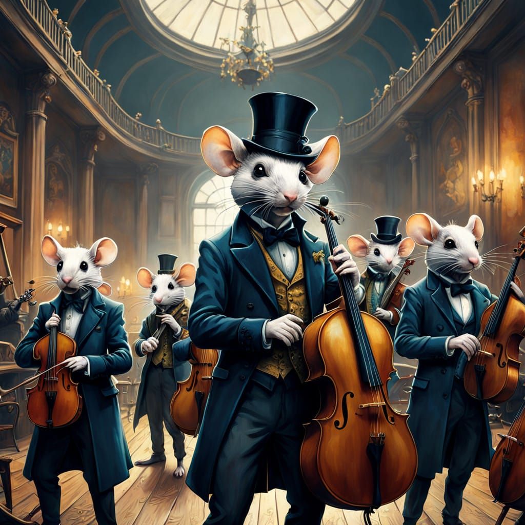 Warming up the orchestra.