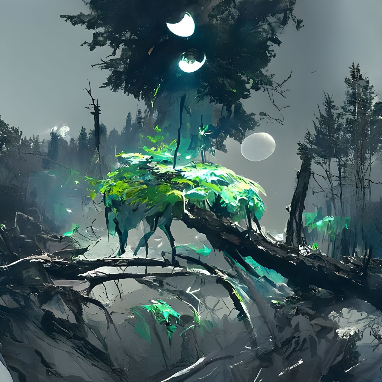 Bayou Moon - AI Generated Artwork - NightCafe Creator