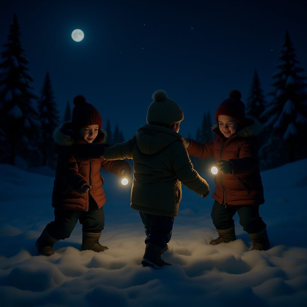 National Flashlight Tag Night on Winter Soltis   by @Ahadaway