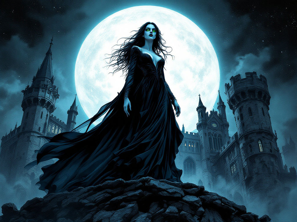 Vampire sous la lune