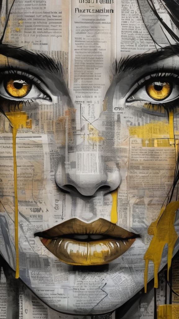 Art in a newspaper