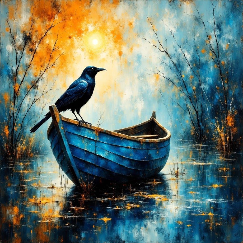 The perched crow  by @Zenitude