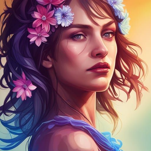 Colourful flowers