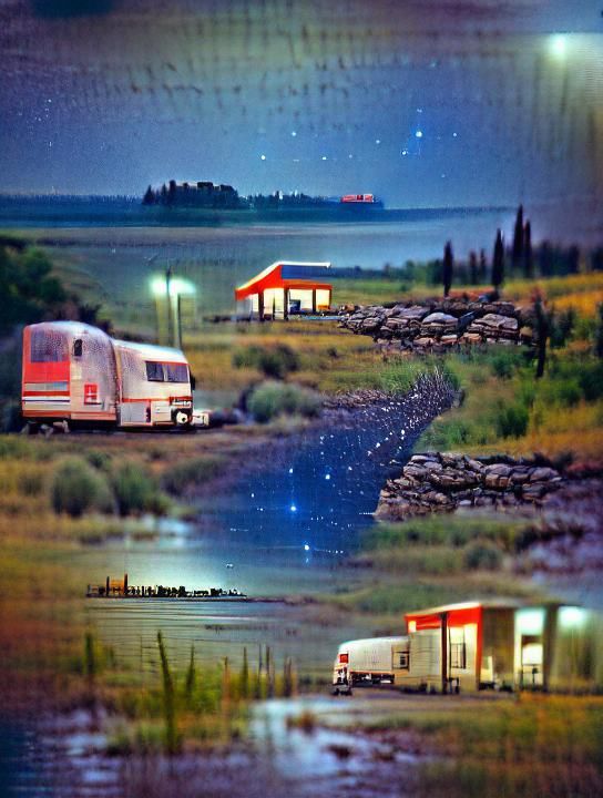 With nowhere else to go, we pulled in for the night at a res...
