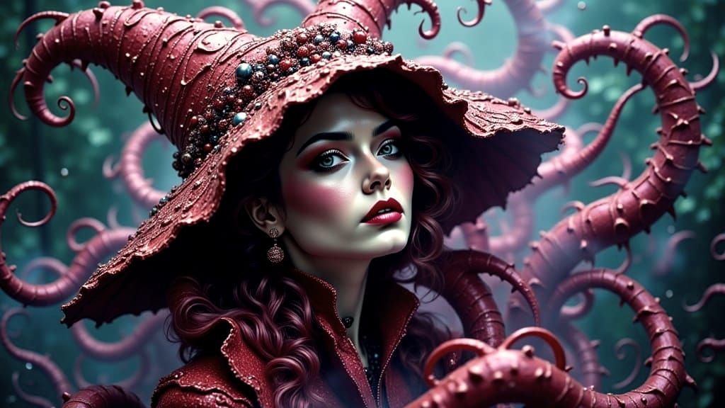 Trainee Sorceress Loses Control Of Magic Hat