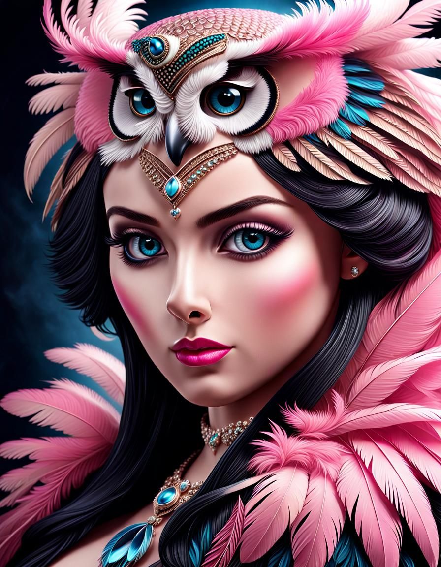 Owl Queen #3 - AI Generated Artwork - NightCafe Creator