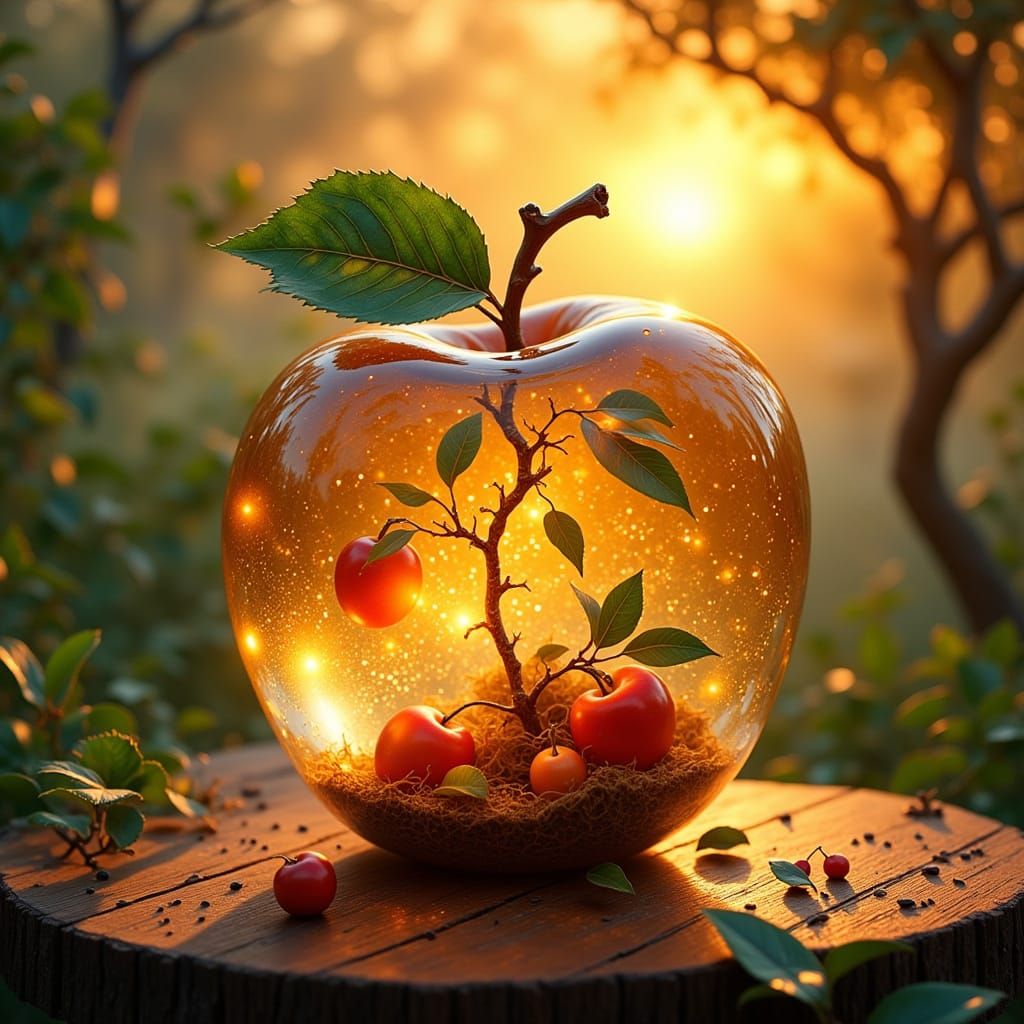 Crystal apple.  by @Old sailor