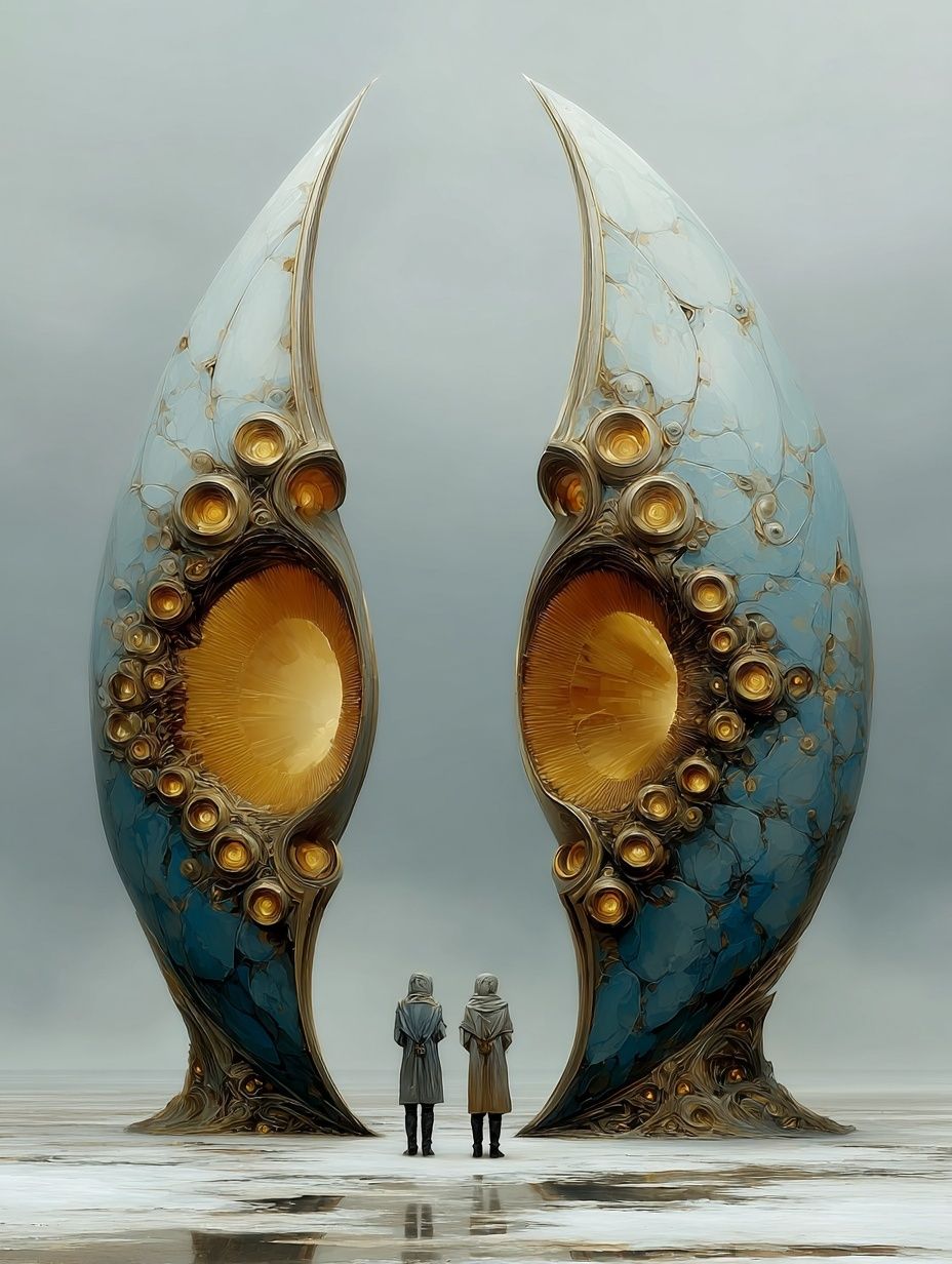 Zwischen den beiden türmen