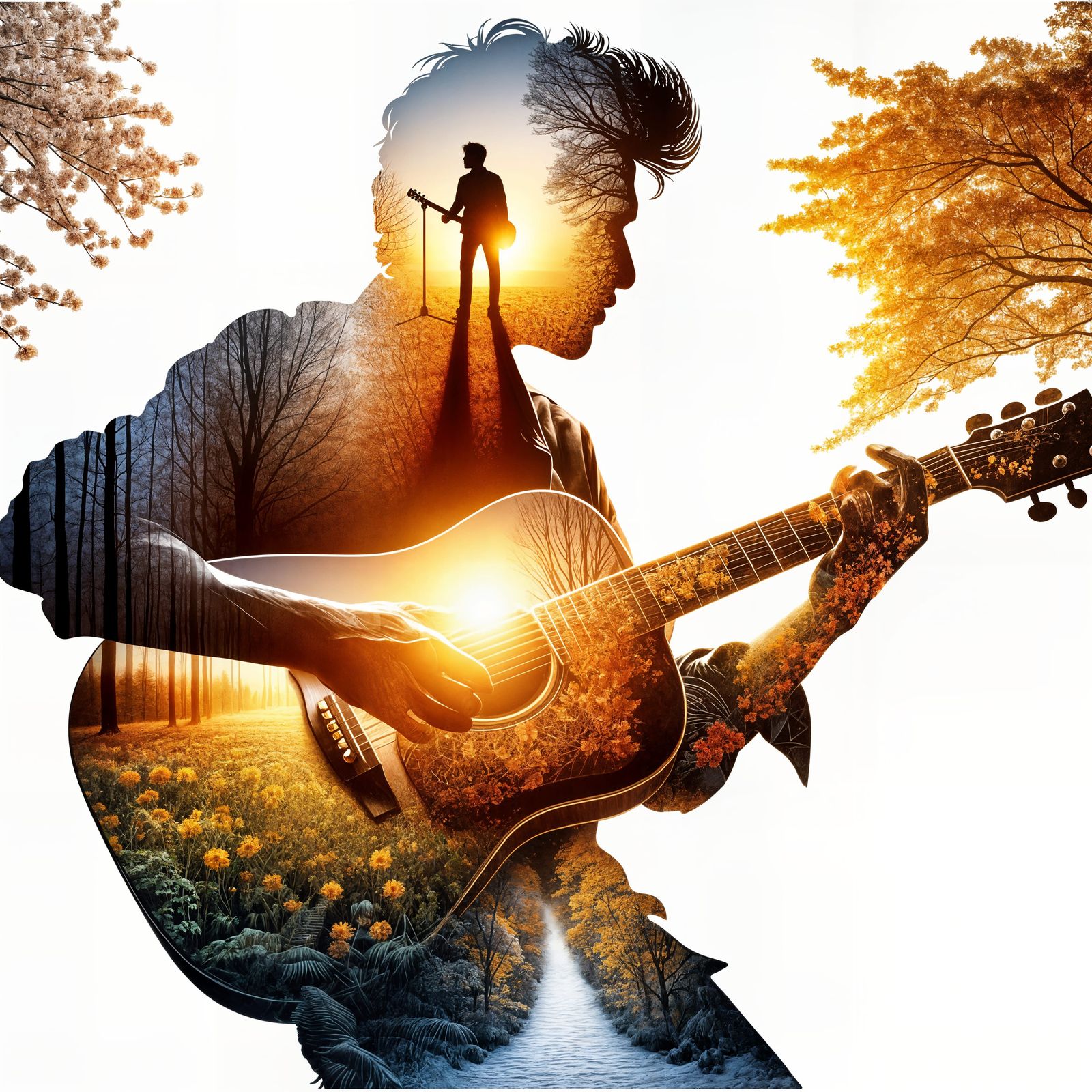 Seasonal Harmony in Golden Hour