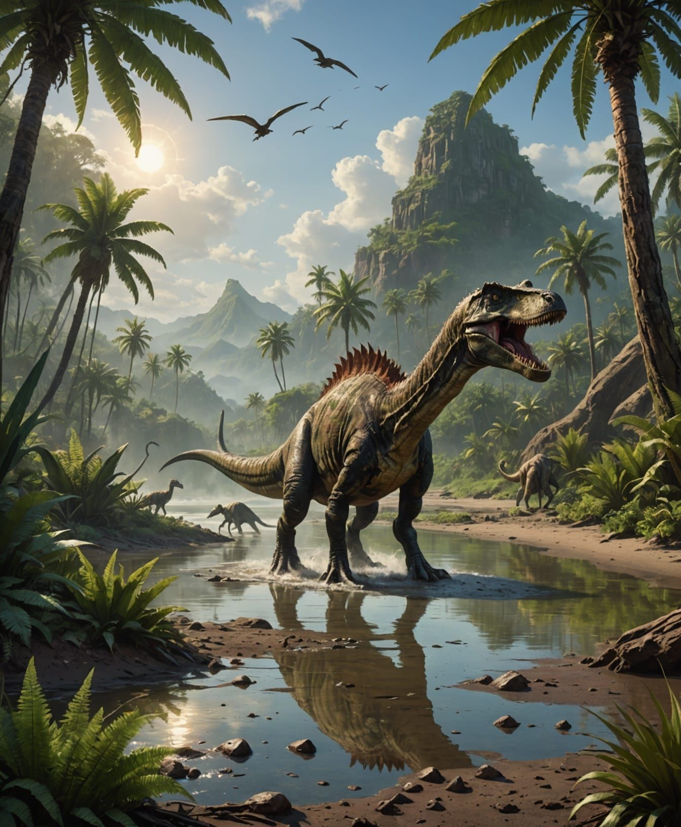 Jurassic period coastline