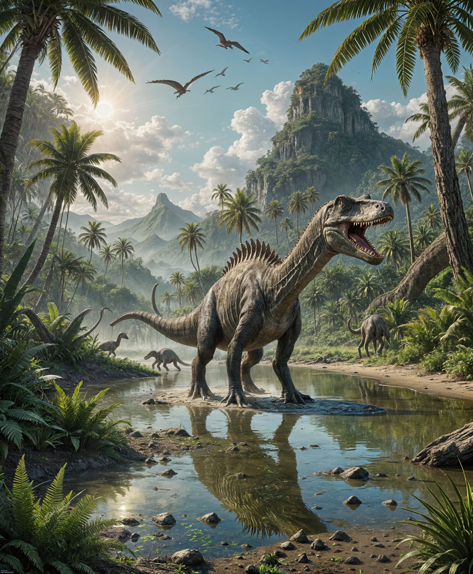 Jurassic period coastline  by @argentino 