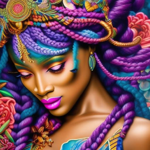 African Lady - AI Generated Artwork - NightCafe Creator